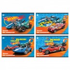 Альбом для малювання 12 аркушів скоба Kite HW22-241 Hot Wheels Уф-лак 20шт/уп