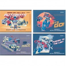 Альбом для малювання 12 аркушів скоба Kite TF24-241 Transformers софт тач + Уф-лак 20шт/уп