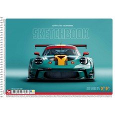 Альбом для малювання 20 аркушів спіраль Школярик 8026,8027 9шт/уп