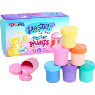 Фарби гуашеві 6 кольорів 20 мл Pastel Colorino 84989