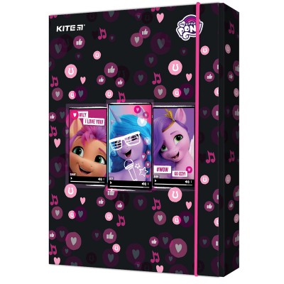 Папка для зошитів на гумці Kite LP22-210 My Little Pony картонна