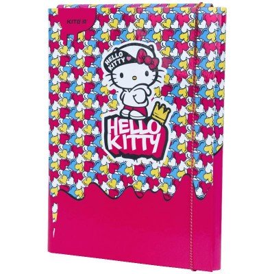 Папка для ручної праці Kite HK21-213 Hello Kitty на гумці картонна
