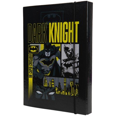 Папка для зошитів на гумці Kite DC23-210 Batman чорна картонна