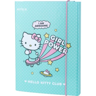 Папка для зошитів на гумці Kite HK22-210 Hello Kitty картонна