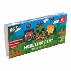 Пластилін 6 кольорів YES 540628 Minecraft 120 грам ліцензія  40шт/уп