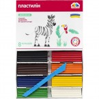 Пластилін 8 кольорів ГАММА 200310 Захоплення 128 грам 24шт/уп