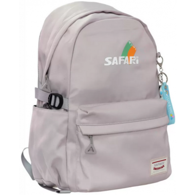 Рюкзак шкільний Safari 22-221М-3 пудровий з брелком Аmong  1від,42*29*14см
