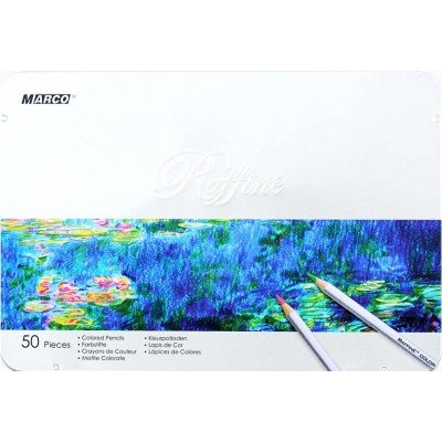 Олівці кольорові 50 штук MARCO 7100/50TN Raffine