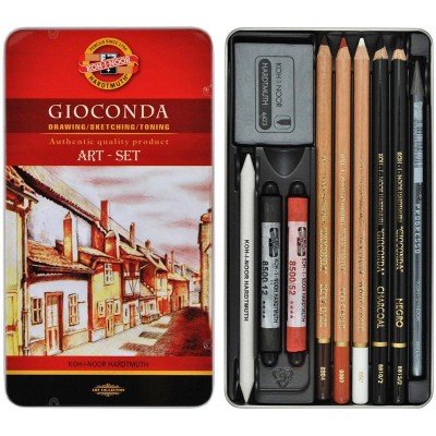 Набір художній Gioconda 10 предметів KIN 8890 в металевому футлярі