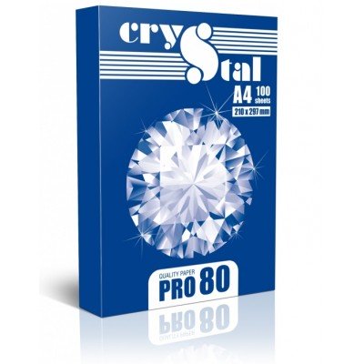 Папір офісний Crystal А4 80 грам 16.4270 100 аркушів 25шт/уп