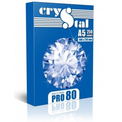 Папір офісний Crystal Pro A5 80 грам 250 аркушів 16.7284 20шт/уп